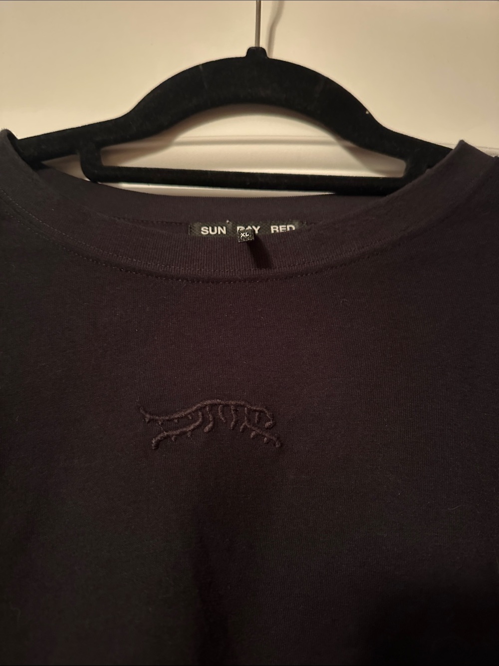 Sunday Red Black Short‑Sleeve Crew T‑Shirt - Picture 2 of 2